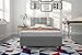 DHP Rose Upholstered Platform Bed with Button Tufted Headboard and Footboard, No Box Spring Needed, Twin, Gray Linen