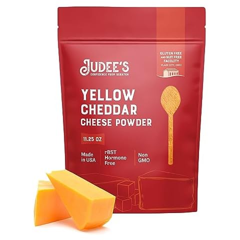 Judee’s Yellow Cheddar Cheese Powder 319g (11.25oz) - Non-GMO, rBST Hormone-Free, Gluten-Free & Nut-Free - Made from Real Cheddar Cheese and Made in USA - Cheese Powder for Popcorn Cover