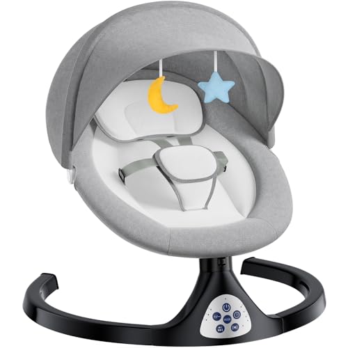 kmaier Electric Baby Swing for Infants, Baby Rocker for Infants with 5