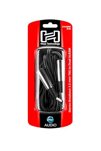 Hosa CYX-403M Stereo Breakout 3.5 mm a Dual XLR3M 3 m miniatura 5