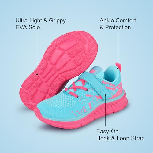 Tobfis Boys Girls Kids Arch Support Strap Athletic Running Tennis School Shoes Breathable Walking Sneakers Better for Flat Feet (Toddler/Little/Big Kid)4