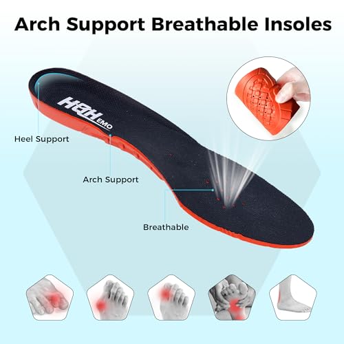 Image of Wide Walking Shoes for Men Arch Support Plantar Fasciitis Tennis Sneakers Non Slip Casual Athletic Running Shoes