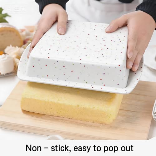 Image of saphe 8 inch Silicone Square Cake Pan Nonstick Silicone Cake Molds, Brownie baking molds for Brownie, Cake, Bread, Pie and Lasagna (3 packs) (3)
