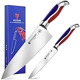 BRODARK Chef Knife, NSF Certified Kitchen Knife Set 2pcs, Aerospace Grade 4Cr9Si2 High Carbon Stainl