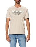 Kurzärmliges Basic T-Shirt mit TOM TAILOR Print-Logo im Regular Fit