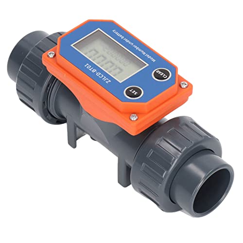 Medidor de Flujo Turbina Digital Sensor Agua para Riego Agrícola Tierras Cultivo