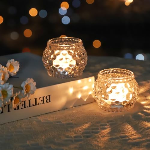 Vohocandle Pumpkin-Dot Tea Light Candle Holders Set of 6 (5cm W × 5cm H)