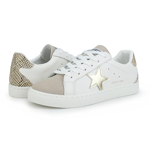 Image of VINTAGE HAVANA Women's Fashion Sneakers | Casual Lace up Low Top Tennis Shoes | Cute Trendy Dressy Sneakers