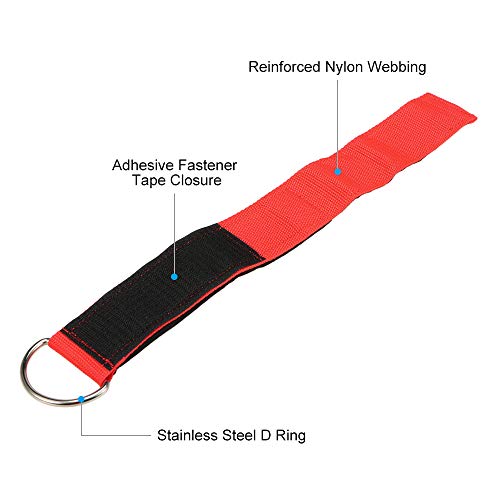 Tira de tornozelo, Romacci 2 unidades de fitness acolchoadas para tornozelo para máquinas de cabo aj