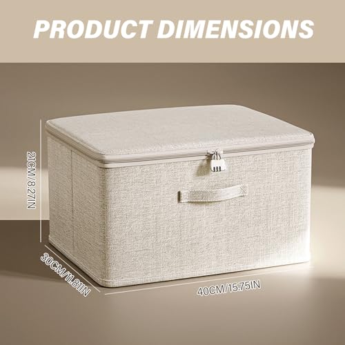 Boîte de rangement avec serrure empilable et lavable