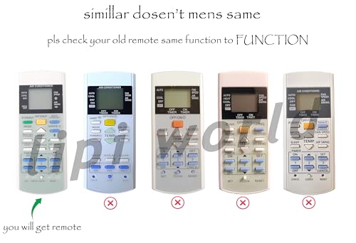 Image of LipiWorld 29B Inverter AC Remote Control (Old Remote Exactly Same Remote Will Only Work) Compatible for Panasonic AC Remote