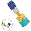 R1234YF to R134a Low Side Quick Coupler Fitting Adapter for Car Air Conditioner Conversion, Compatible with R134a Charging Hose or #3