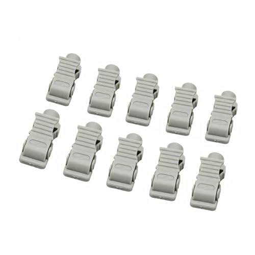 10pcs ECG Clips Needle to Tab Adapters 3.0 White