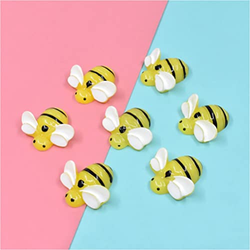 Abalorios de abeja de resina para decorar fundas de teléfono y diademas infantiles 5
