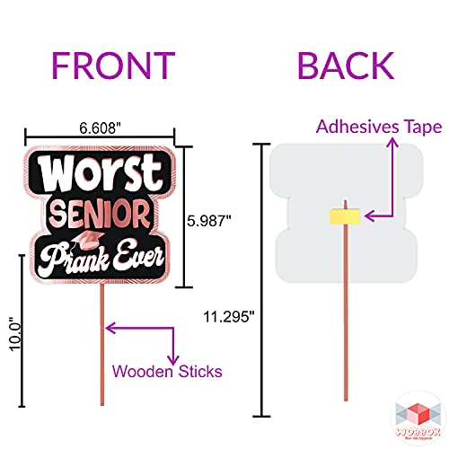 Image of Wobbox Graduation Props for Adults, Graduation Party Props, Happy Graduation Banner, Graduation Sash, Graduation Party Decorations Items (FP5050)