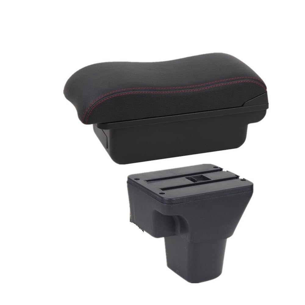 Yulegudi A2 Black Red No Usb Car Armrests For Hyundai For Accent Verna 2006-2010 2011