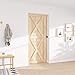 WINSOON Barn Door Lock Hardware Black Steel Sliding Privacy Latch for Closet Shed Pocket Doors Wood Gates - Black