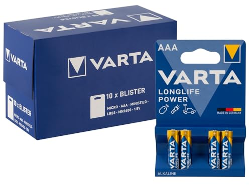 Varta Pile Micro AAA LR03 haute énergie 1 5 V 2400 mAh 4 blisters - vue 2