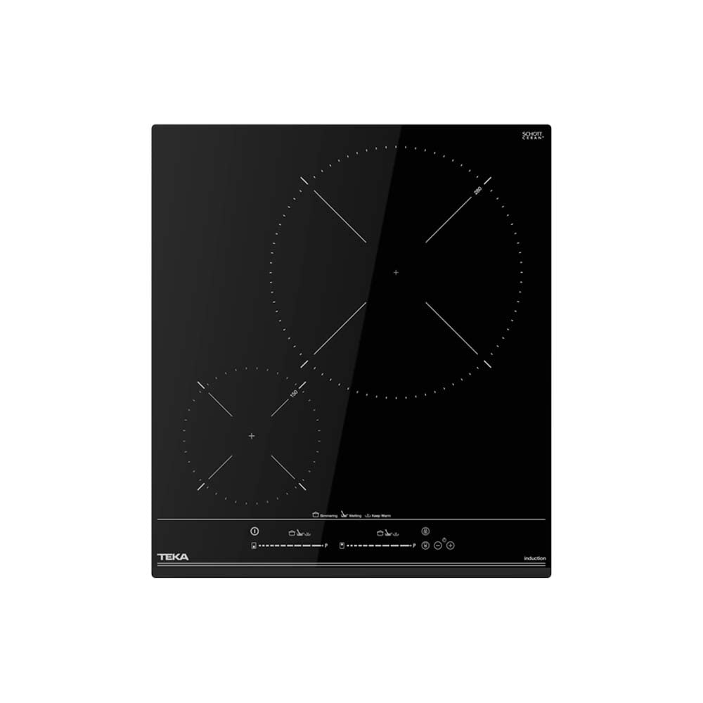 TEKA Placa Inducción 45 cm, 2 Zonas, Touch Control MultiSlider, Función Power Plus, Stop & Go, Modo Silencio, Seguridad Avanzada, Modelo IZC 42400 MSP