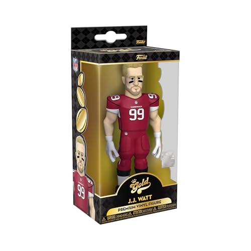 Figurine vinyle J.J. Watt Funko Gold une pièce de collection haut de gamme aux détails soignés