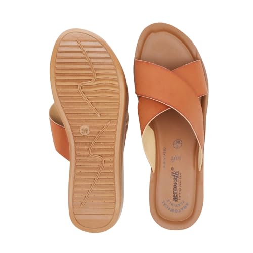 Image of AEROWALK Stylish Fashion Slipper for Women | Comfortable| Lightweight | Anti Skid | Casual Office Footwear (ATB2)