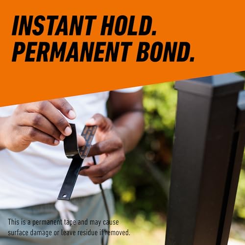 Gorilla 6055016 6055001-2 Double-Sided Heavy Duty Mounting Tape (2 Pack), 1 x 60, Black