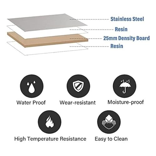 Table pliante murale inox : optimiser un studio encombr&eacute; facilement - 7