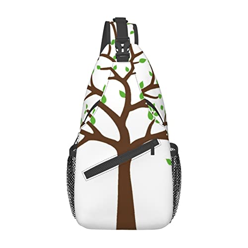 Sac de voyage à bandoulière léger imprimé arbre pour escapades urbaines et weekend