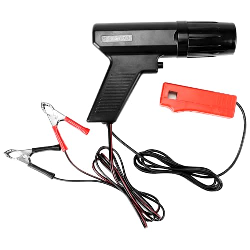 QWORK® Lámpara estroboscópica de pistola de luz de encendido, pistola de sincronización de encendido de 12V, para coche, barco de vapor, motocicleta