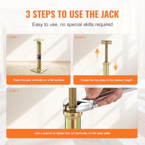 Vevor HOUSE FLOOR JACKS, 11.6"-16" House Floor Jacks, 4 Pcs Post Floor Joist Jacks thumb #4