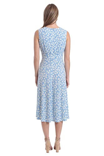 Image of London Times Women's Dresses Inset Waist Midi Dress Career Office Occasion Guest of