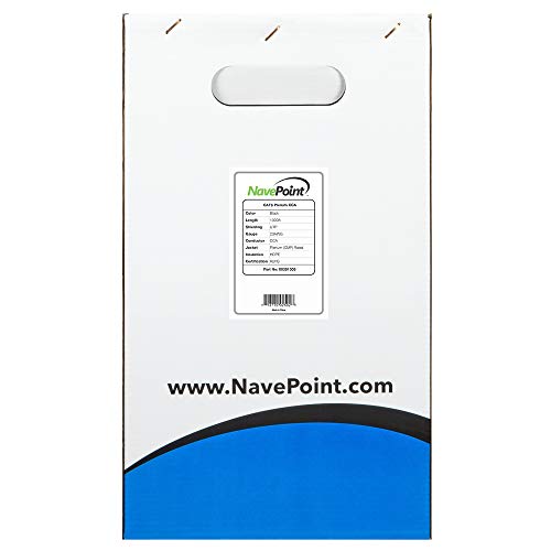 Cable Ethernet NavePoint Cat6 UTP negro 305 m miniatura 2