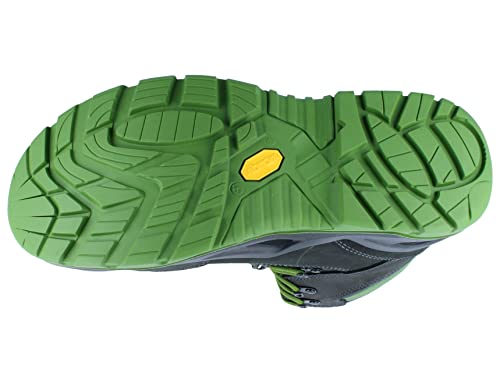 LOWA Renegade Work GTX Mid S3, Farbe:schwarz/grün, Schuhgröße:43 (UK 8.5)