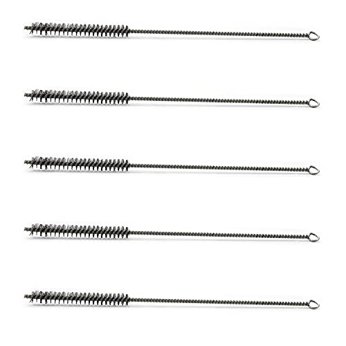 Image of Steel Wire Tube Brushes, Stainless Steel, 0.5 inch Diameter, 12 inch Length, 5pcs
