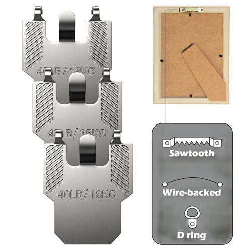 Image of (ApeBest) 91Pcs 40LB Picture Hanging Hooks Claw for Drywall Kit Heavy Duty | Picture Hangers Hardware No Damage Tool Nail Free Room Office Mirror Photo Poster Frame Decor Wall Hanger Hooks