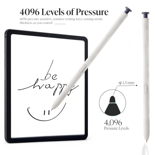 Image of AutoStory Samsung Galaxy S25 Ultra 5G All Versions Stylus Pen for Android Replacement | Compatible Stylus Pen for Samsung Galaxy S25 Ultra (Grey), with 5 Extra nibs (Without Bluetooth)