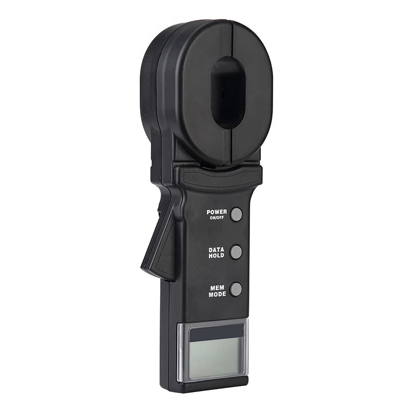 Clamp Earth Resistance Tester Pincer Earth Tester Grounding Resistance Measurement with Measuring Resistance Range 0.010Ω to 200Ω Resolution 0.001Ω