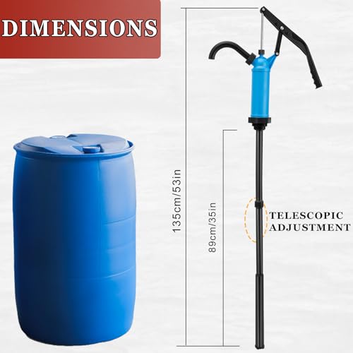 Gddghs 22065 55 Gallon Drum Pump, Lever Action Barrel Pump Fits 5-55 Gallon Drums thumb #5