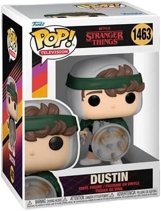 Miniatura 3 de Funko Pop! TV Stranger Things Temporada 4 - Dustin con escudo (común) incluido con un protector de ático de Byron