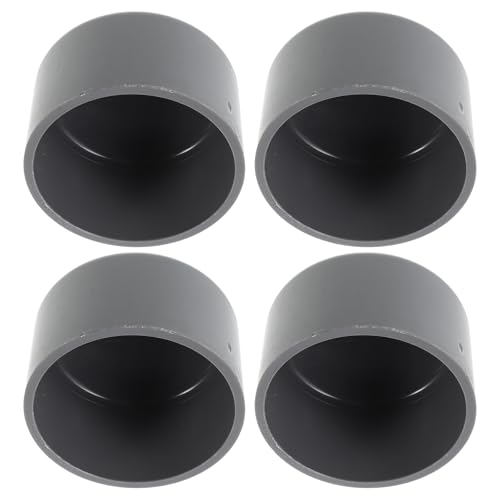 TOYANDONA Tapas Antipolvo para Eje de Remolque 90 Mm PVC 4 Piezas, Cubierta Protectora del Cojinete para Ruedas de Remolque, Compatible Caravanas, Barcos y Vehículos Recreativos, Protección
