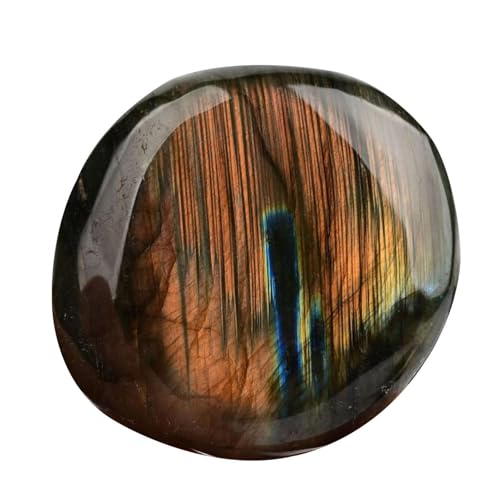 Cristales De Piedras Lunares – Piedra Lunar Decorativa De Palma Azul | Piedras Lunares Coleccionables Portátiles, Pidras De Energía Espiritual, Gema Artesanal De Bricolaje, Acuario Decorativo,