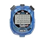 ULTRAK 495 Stopwatch – Blue Professional 100-Lap Digital Timer, Countdown Interval Tracker, Water-Resistant Sports Watch, Chronograph for Coaching & Training