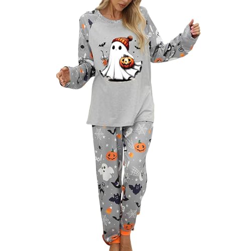 Pijama de mujer para noches de Halloween acogedoras y relax en el sofá