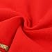 Red Christmas Tree Skirt with Gold Rim 48
