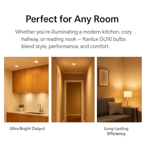 Kanlux GU10 LED Light Bulbs 8W – Pack of 10 | 690 Lumens Warm White | 100° Beam Angle | Non-Dimmable | Energy Saving Spotlights for Home & Office – 220-240V - Image 2