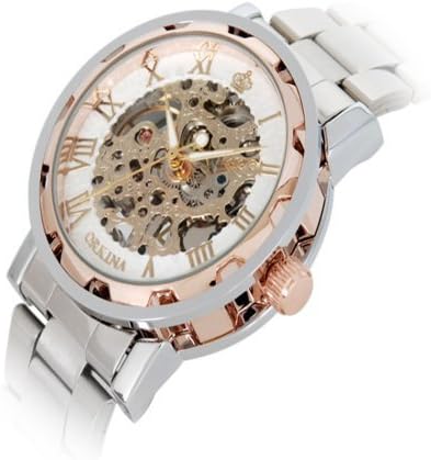 Mechanical Hand Wind Waterproof Watch Man Roman Pointer Classic Skeleton Men's Wrist Watch OKN62