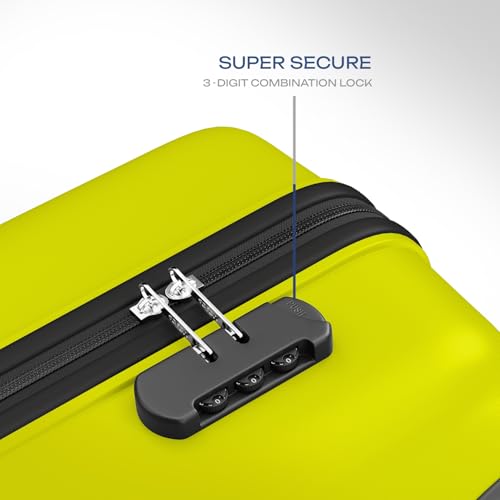 Image of Safari Medium Pentagon Pro 8 Wheels 66Cm Size Checkin Trolley Bag, Hard Case Polypropylene 360º Wheeling Luggage for Men & Women, Travel Bag, Suitcase for Travel, Trolley Bags for Travel, Green Lime