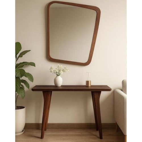 Image of 80cm Long Wooden Console Table for Living Room | Side Entrance Table for Home (80 * 25 * 77 Cm)