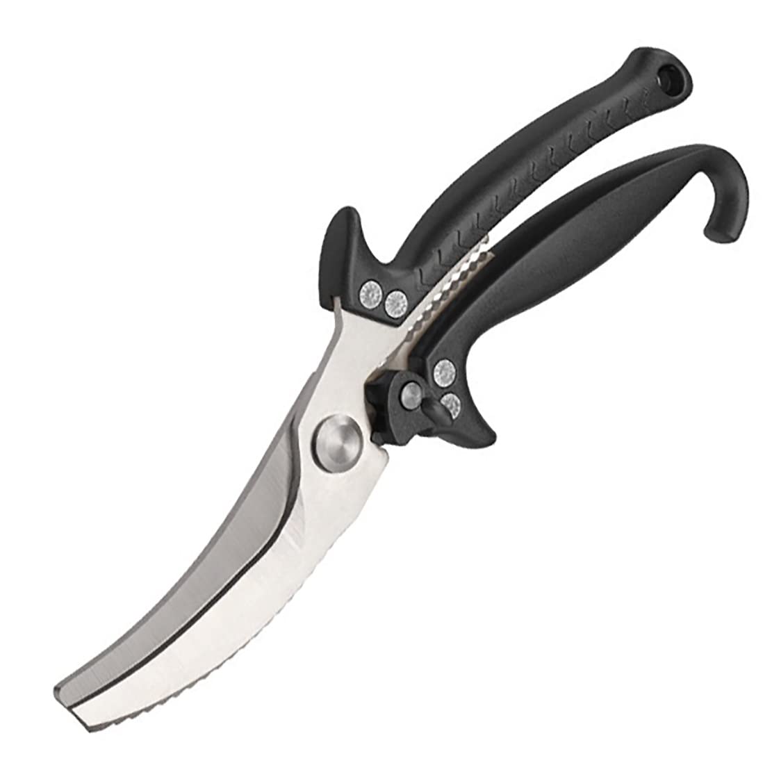 Mnuvxzaewf Black Scissors Multi-Functional Stainless Steel Strong Chicken Bone Scissors For Cutting Meat(Black Scissors)