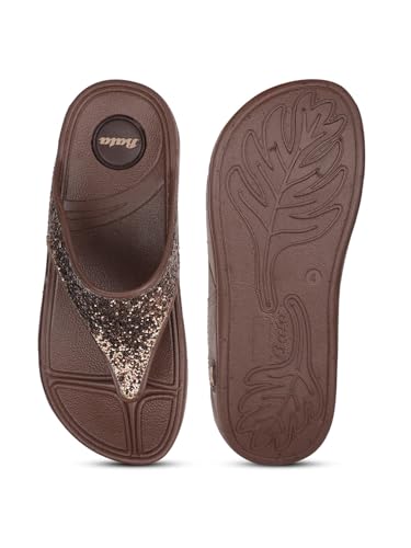 Image of Bata Women KAFI Brown Sandals